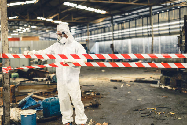 Professional Trauma Scene Cleanup technician working in Lafayette, NJ